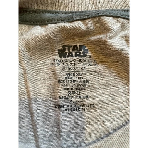 Star Wars Men's XL Gray Shirt. Concept Series. - Picture 4 of 5